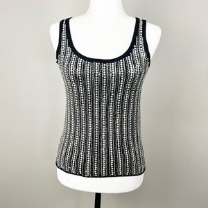 Tory Burch Black and White Tank Top